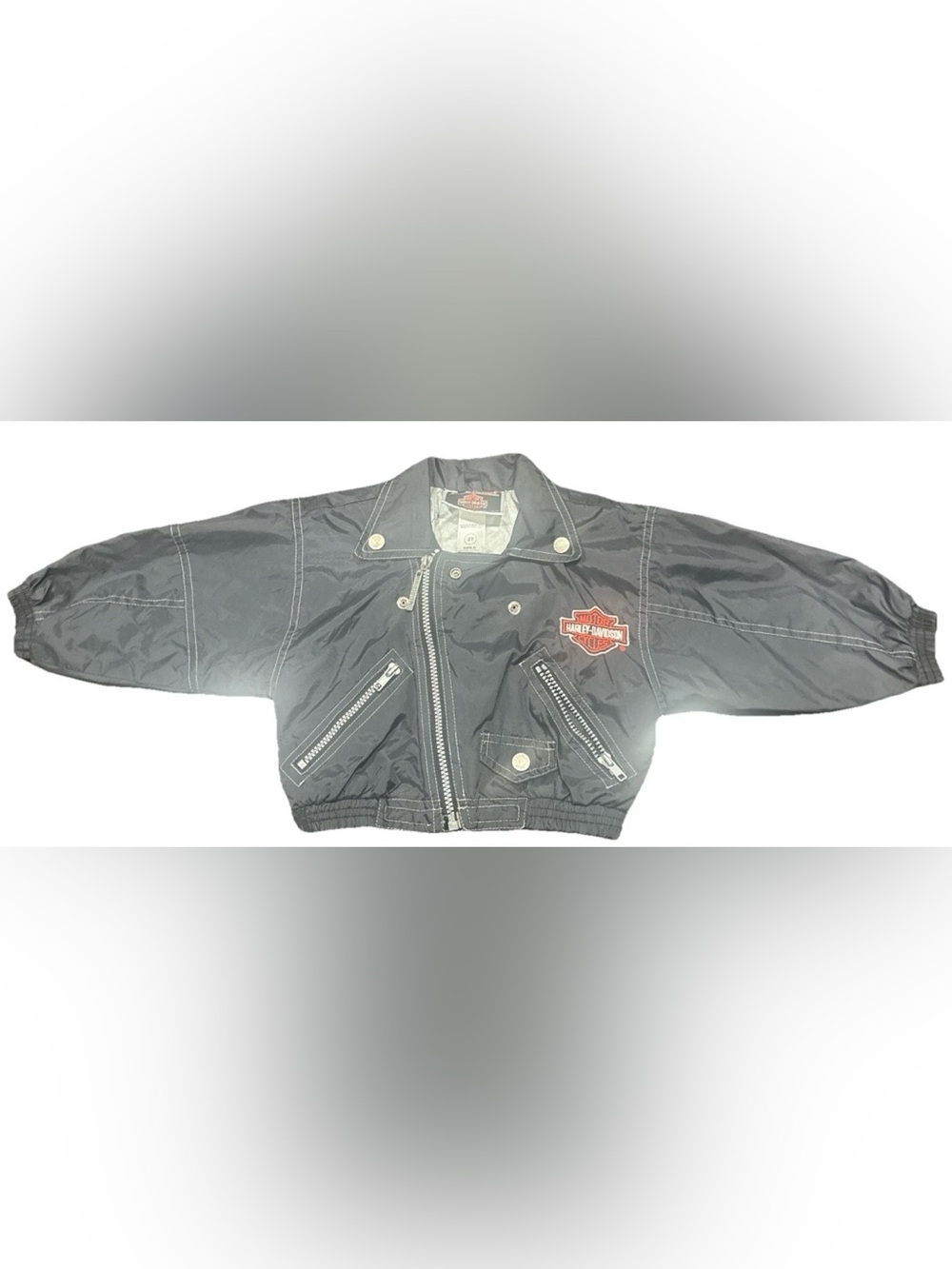 Harley Davidson Jacket 2T Toddler Wind Breaker Biker Jacket 100% Nylon